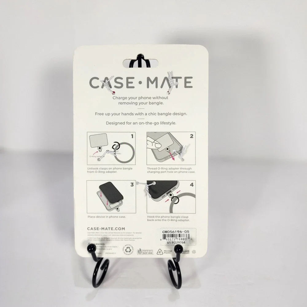 Case-Mate Phone Bangle Pink Silicone Wristlet Strap Universal CM056196-05 NIP